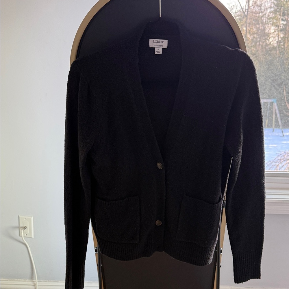 J. Crew Women's Classic Black Cardigan